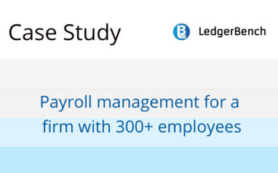 Payroll management for a firm with 300+ employees