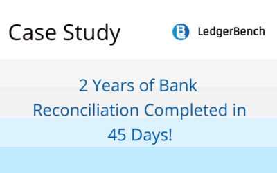 2 Years of Bank Reconciliation Completed in 45 Days!